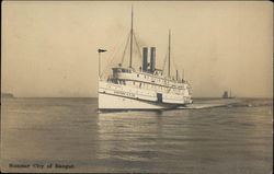 Steamer City of Bangor Steamers Postcard Postcard Postcard