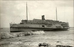 Steamer "Bay State" (ESS Corp.) Cape Elizabeth, ME Postcard Postcard Postcard