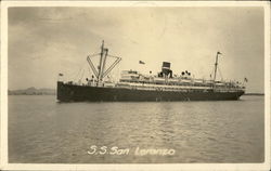 SS San Lorenzo Steamers Postcard Postcard Postcard