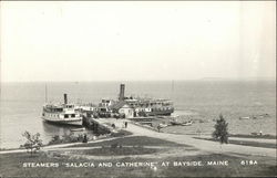 Steamers "Salacia and Catherine" Postcard