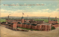 The International Silver Company, Factory E, and General Office Meriden, CT Postcard Postcard Postcard