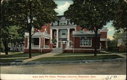 Alpha Delta Phi House, Wesleyan University Middletown, CT Postcard Postcard Postcard