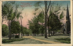 Front Campus and College Row, Wesleyan University Middletown, CT Postcard Postcard Postcard