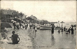 Scene at Shore Front Walnut Beach, CT Postcard Postcard Postcard