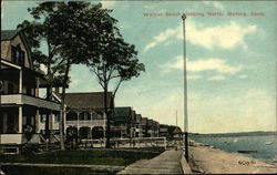 Walnut Beach looking North Milford, CT Postcard Postcard Postcard