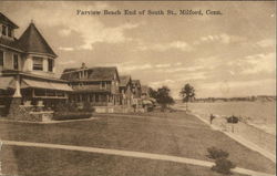 Farview Beach End of South St. Milford, CT Postcard Postcard Postcard