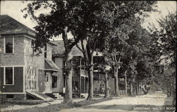 Looking up Broadway Walnut Beach, CT Postcard Postcard Postcard