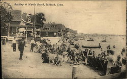 Bathing at Myrtle Beach Milford, CT Postcard Postcard Postcard