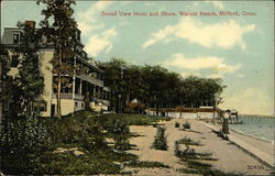 Sound View Hotel and Shore, Walnut Beach Postcard