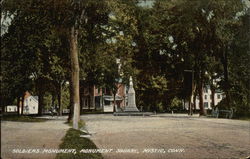 Soldiers Monument, Monument Square Postcard