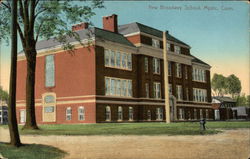 New Broadway School Mystic, CT Postcard Postcard Postcard