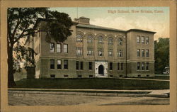 High School Building New Britain, CT Postcard Postcard Postcard