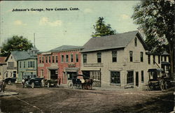 Johnson's Garage New Canaan, CT Postcard Postcard Postcard