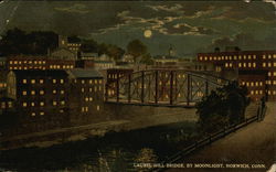 Laurel Hill Bridge by Moonlight Postcard