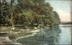 Mohegan Park - West Bank of Lake Postcard