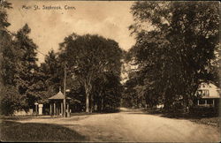 Looking Along Main St. Old Saybrook, CT Postcard Postcard Postcard