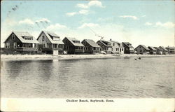 Houses along Chalker Beach Old Saybrook, CT Postcard Postcard Postcard