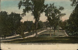 Lower Main Street, Looking North Sharon, CT Postcard Postcard Postcard