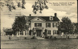 The Maples, Residence of Frank J. Sprague Postcard