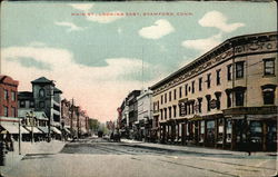 Main Street looking East Stamford, CT Postcard Postcard Postcard