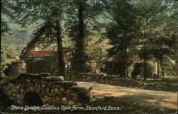 Stone Bridge, Laddins Rock Farm Stamford, CT Postcard Postcard Postcard