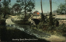 View of Country Road Stamford, CT Postcard Postcard Postcard