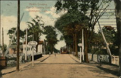 Hyde's Crossing, Elm St. Looking East Postcard