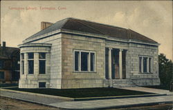 View of Library Building Postcard