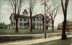 High School Building Postcard