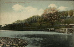 View of Naugatuck River Waterbury, CT Postcard Postcard Postcard