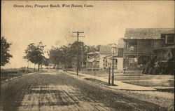 Ocean Ave., Prospect Beach Postcard