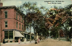 Campbell Ave., off Main St. West Haven, CT Postcard Postcard Postcard