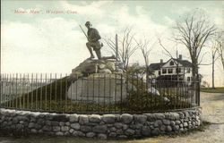 Statue of "Minute Man" Postcard