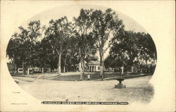 Windham Green and Library Postcard