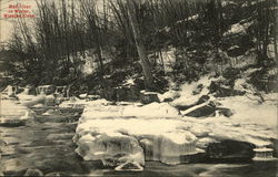 Mad River in Winter Winsted, CT Postcard Postcard Postcard