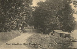 Near Highland Lake Hotel Winsted, CT Postcard Postcard Postcard