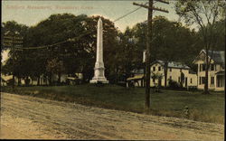 Looking Toward Soldiers Monument Woodbury, CT Postcard Postcard Postcard