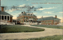 Burbank Hospital - Main Buildings and Drive Postcard