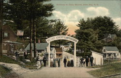 Entrance to Second Advent Campground Alton Bay, NH Postcard Postcard Postcard