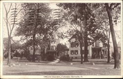 Officers Quarters, Columbus Barracks Postcard