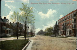 Gladstone Boulevard, South from Thompson Postcard