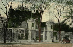 Street View of Prison Gates Postcard