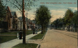 West Creighton Ave. Fort Wayne, IN Postcard Postcard Postcard