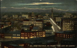 City by Night Postcard