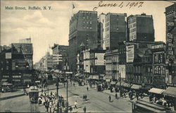 Main Street Buffalo, NY Postcard Postcard Postcard