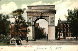 Washington Arch New York, NY Postcard Postcard Postcard