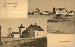 Race Point and Long Point Lights Provincetown, MA Postcard Postcard Postcard