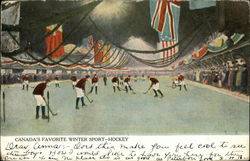 Hockey - Canada's Favorite Winter Sport Postcard Postcard Postcard