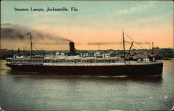 Steamer Lenape on the Water Jacksonville, FL Postcard Postcard Postcard