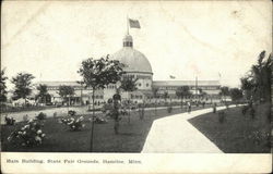 Main Building, State Fair Grounds, Hamline Postcard